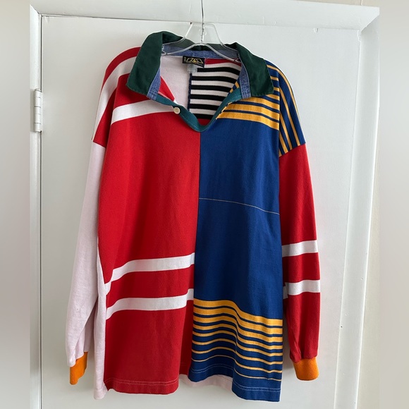 Other - Vintage 90s Australia Multicolour Rugby Polo Shirt